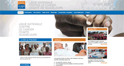 Desktop Screenshot of ligue-cancerguadeloupe.com